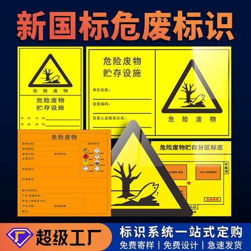 2023新版国标危险废物标识牌贮存场所处置设施标签警示牌
